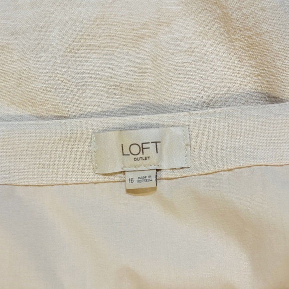 Loft Outlet Linen Mini Skirt - Picture 3 of 5